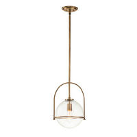 HÄNGELEUCHTE 28.9/50.3 cm    - Messingfarben, Design, Glas/Metall (28.9/50.3cm) - Elstead Lighting