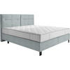 BOXSPRINGBETT 180/220 cm  in Mintgrün  - Schwarz/Mintgrün, KONVENTIONELL, Textil/Metall (180/220cm) - Esposa