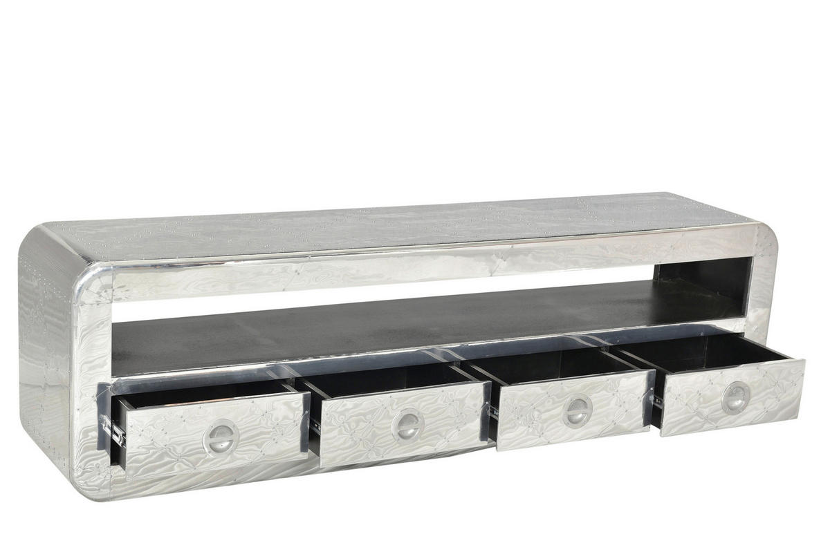 LOWBOARD  200/56/40 cm 4 Schublade(n)  - Silberfarben, Design, Holz/Holzwerkstoff (200/56/40cm) - MID.YOU