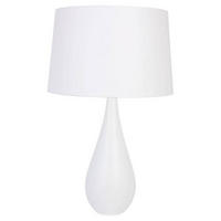 TISCHLEUCHTE 40/64 cm   - Weiß, Design, Holz (40/64cm)