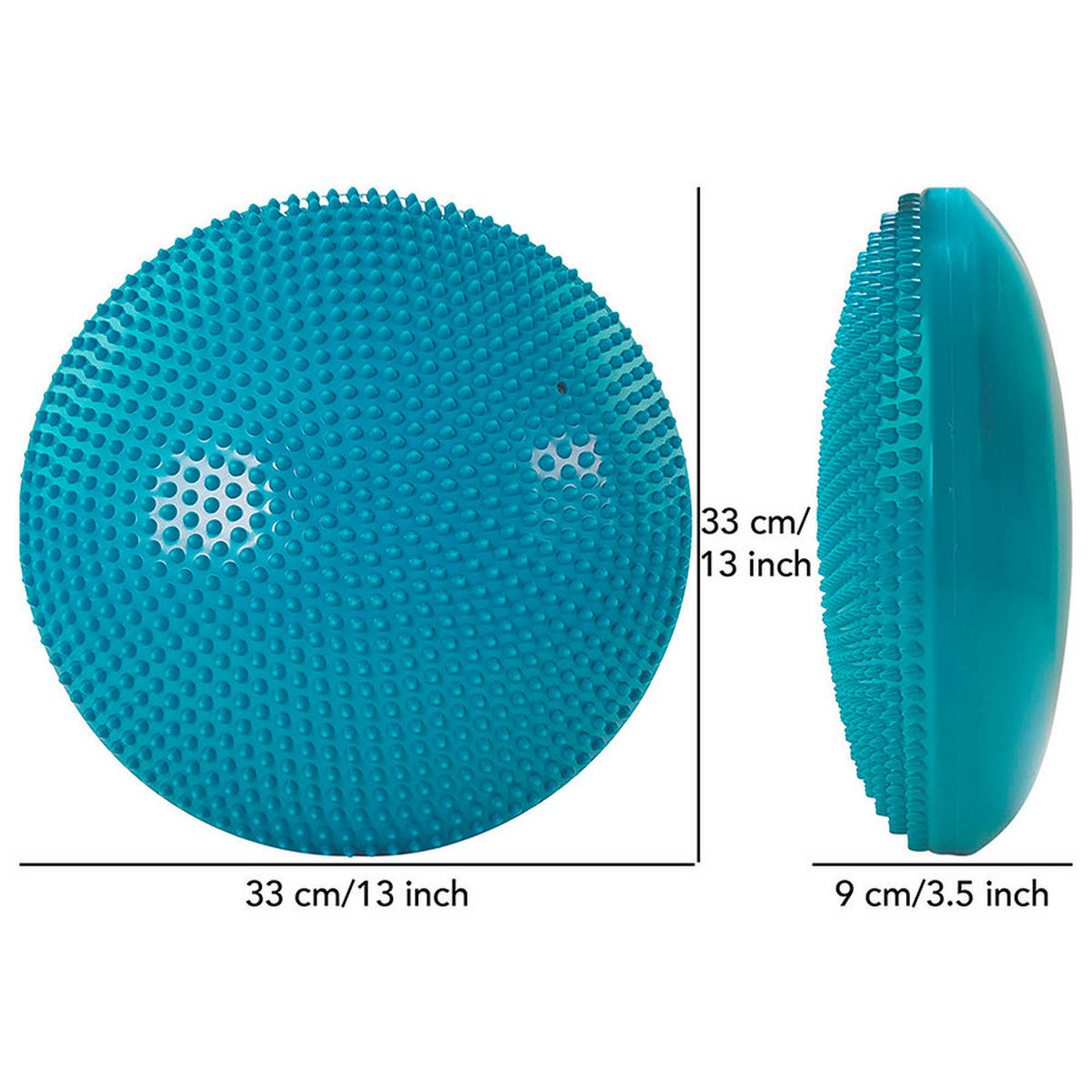 BALANCEKISSEN - Türkis, KONVENTIONELL, Kunststoff (33cm)