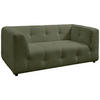 2-SITZER-SOFA in Mikrofaser Grün  - Schwarz/Grün, Design, Kunststoff/Textil (184/72/95cm) - Livetastic