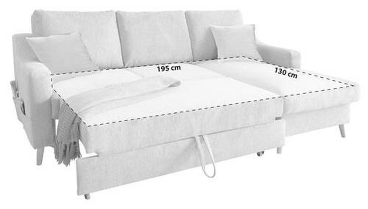 ECKSOFA in Mikrofaser Dunkelrosa  - Dunkelrosa/Naturfarben, Design, Holz/Textil (228/150cm) - MID.YOU