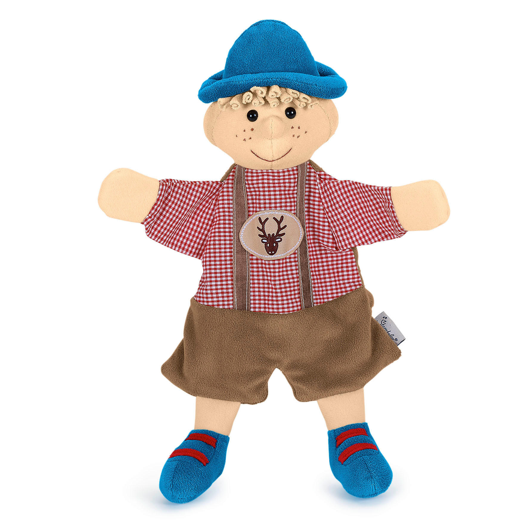 HANDPUPPE Seppel - Blau/Beige, Basics, Textil (32/27/9cm) - Sterntaler