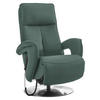 RELAXSESSEL in Leder Opal  - Chromfarben/Opal, Design, Leder/Metall (77/110/87cm) - Valdera