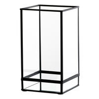WINDLICHT Klar, Schwarz  - Klar/Schwarz, Basics, Glas/Metall (12/12/22cm) - Ritzenhoff Breker