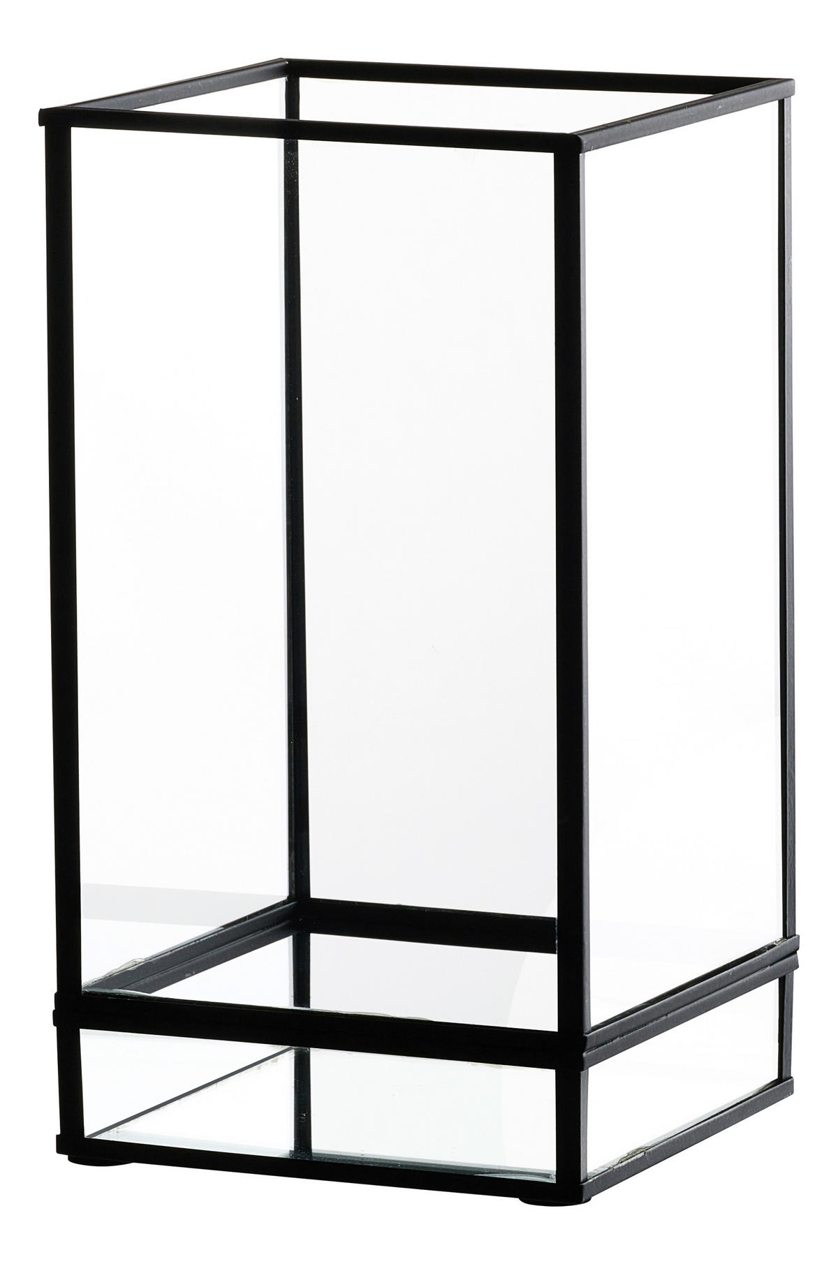 WINDLICHT Klar, Schwarz  - Klar/Schwarz, Basics, Glas/Metall (12/12/22cm) - Ritzenhoff Breker