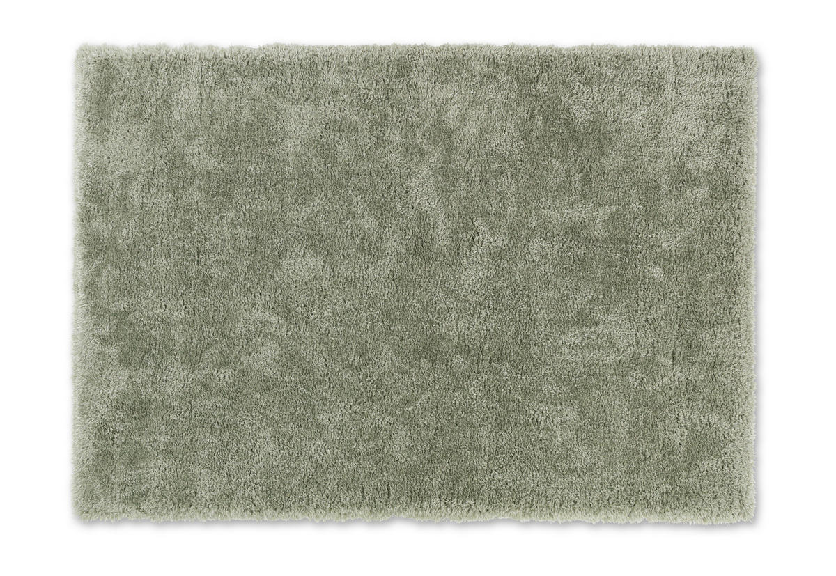 HOCHFLORTEPPICH 80/150 cm Heaven Salbeigrün  - Salbeigrün, KONVENTIONELL, Textil (80/150cm) - Schöner Wohnen