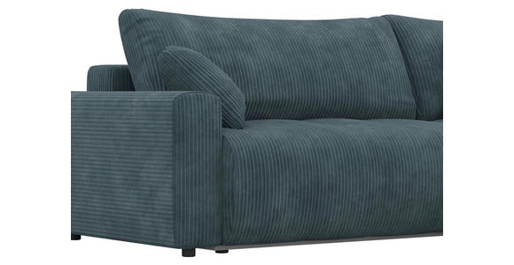 ECKSOFA  in Webstoff Petrol  - Petrol/Schwarz, KONVENTIONELL, Kunststoff/Textil (270/192cm) - Carryhome