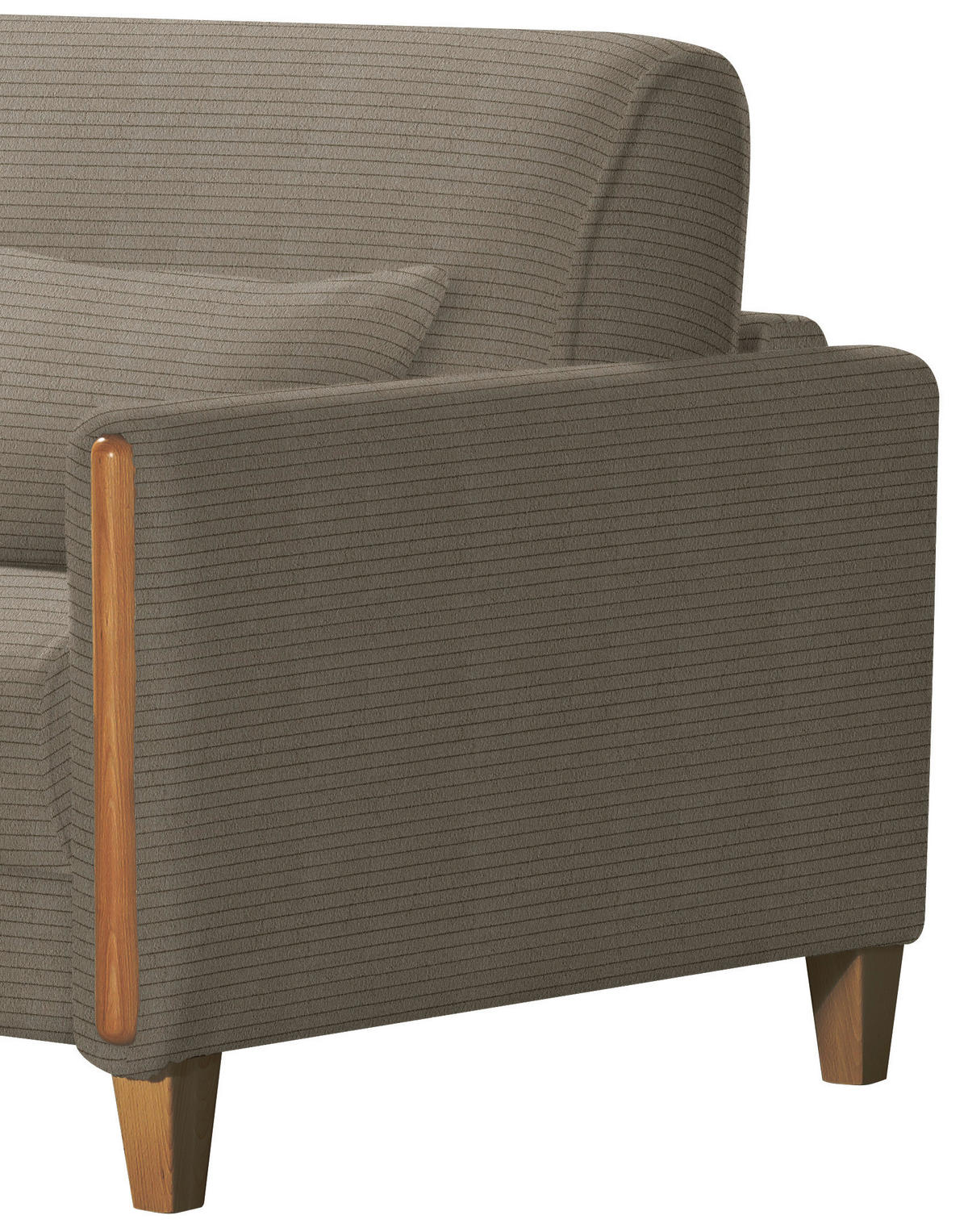 SCHLAFSOFA in Cord Braun, Buchefarben  - Buchefarben/Braun, Design, Holz/Textil (174/88/104cm) - Niels Andersson
