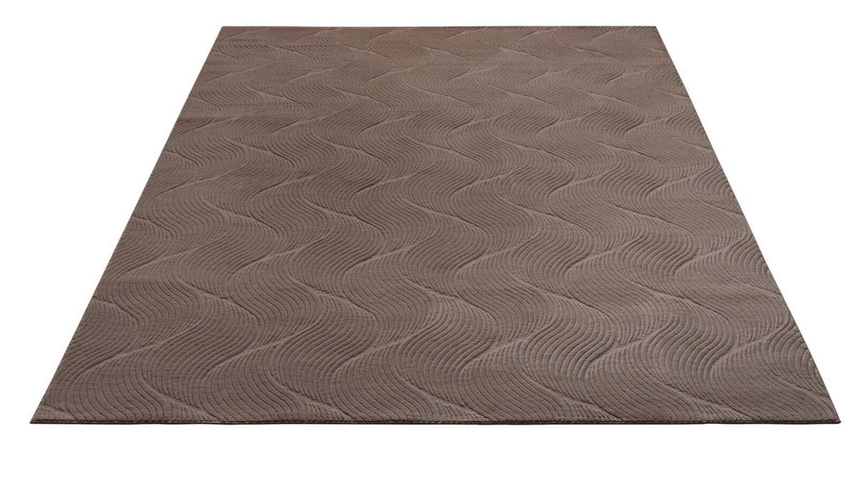 WEBTEPPICH  Wohnzimmer 120/170 cm Homestyle Taupe rechteckig  - Taupe, Design, Textil (120/170cm) - Novel