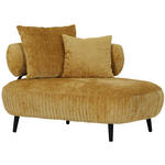 RÉCAMIERE Belisa in Chenille Gelb  - Gelb/Schwarz, Design, Holz/Textil (110/85/170cm) - Landscape