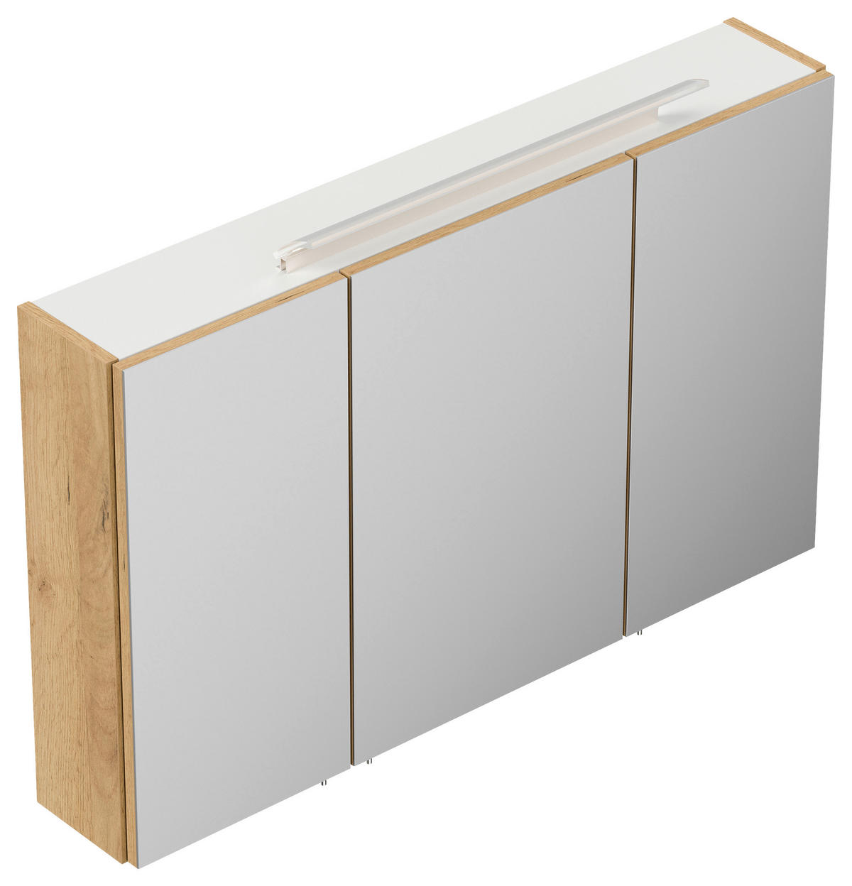 SPIEGELSCHRANK 120/62,5/17 cm  - Eichefarben, MODERN, Glas/Holzwerkstoff (120/62,5/17cm) - MID.YOU