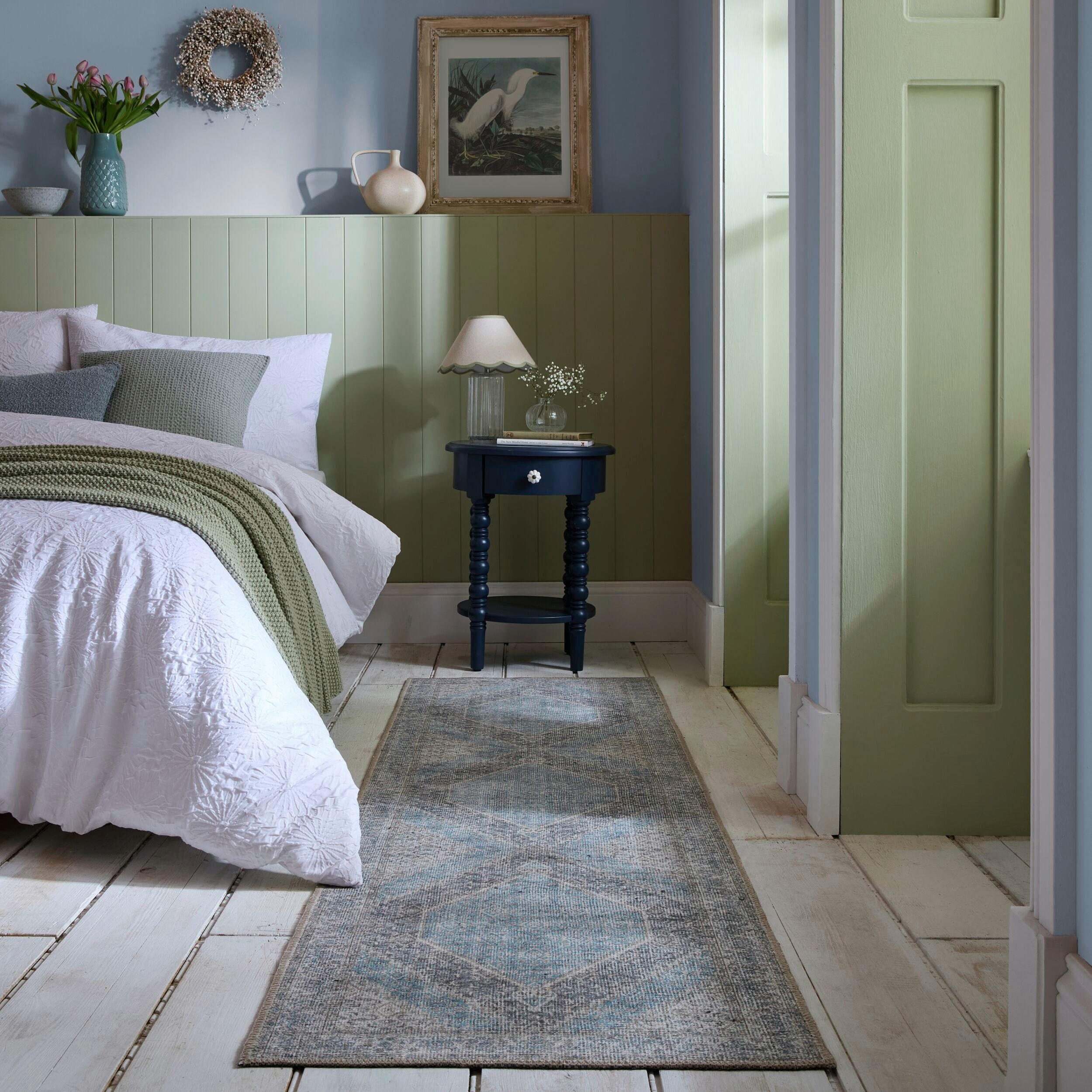 LÄUFER 60/230 cm Blau  - Blau, MODERN, Textil (60/230cm) - Xora