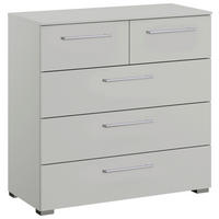 KOMMODE  in 80/81/42 cm  - Silberfarben/Hellgrau, Design, Holzwerkstoff/Kunststoff (80/81/42cm) - Novel