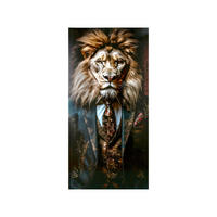 GLASBILD Tiere 90/180 cm  - Multicolor, Design, Glas (90/180cm)
