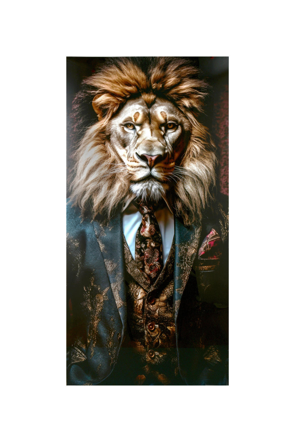 GLASBILD Tiere 90/180 cm  - Multicolor, Design, Glas (90/180cm)