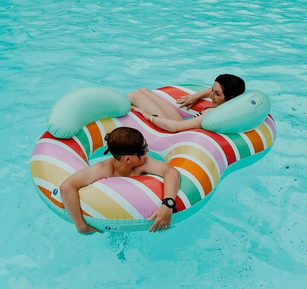 SCHWIMMRING - Multicolor, Basics, Kunststoff (190cm)