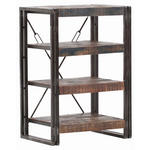 REGAL  55/80/40 cm Braun  - Braun, Design, Holz/Metall (55/80/40cm) - Ambia Home