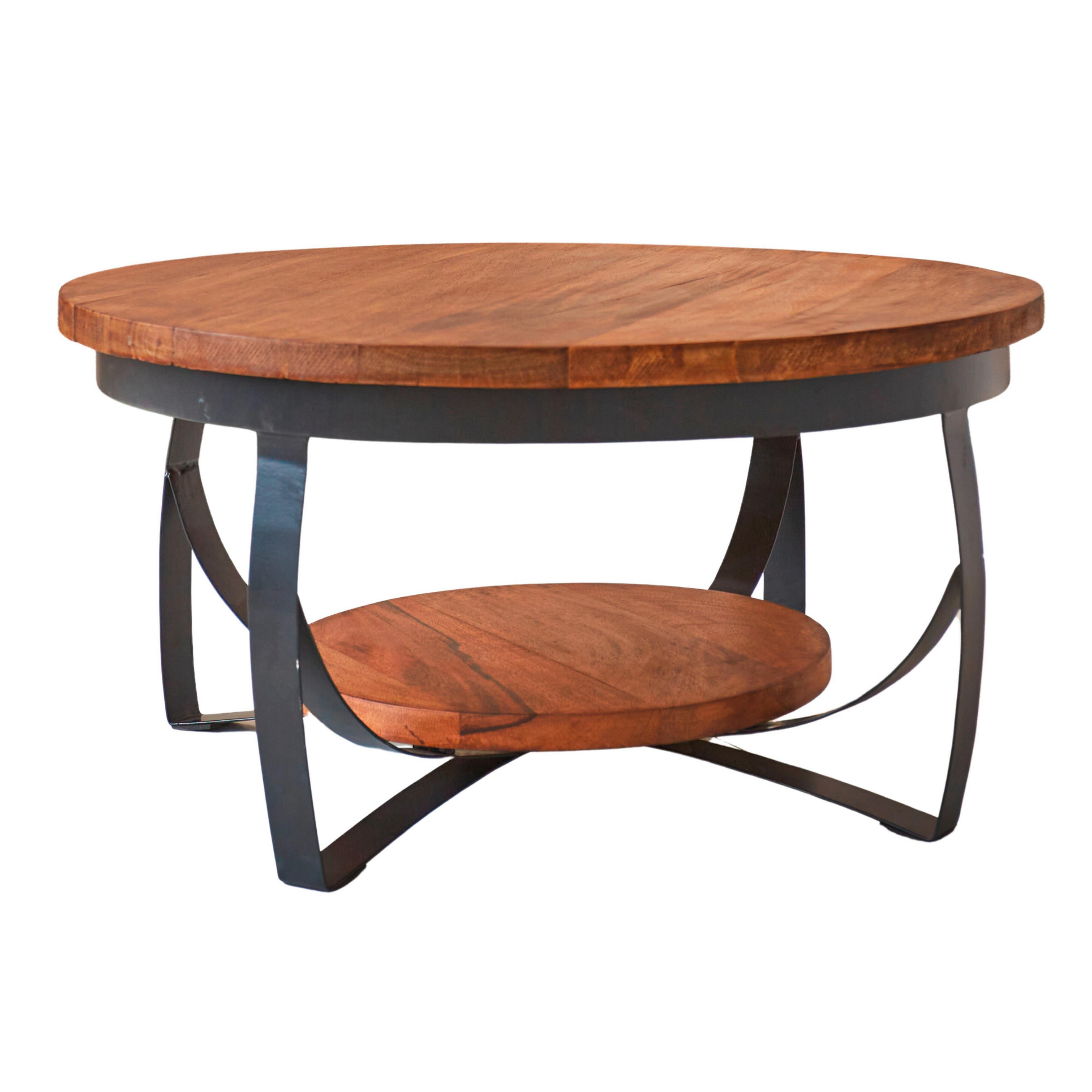 COUCHTISCH in Holz 70/70/35 cm  - Schwarz/Braun, MODERN, Holz/Metall (70/70/35cm) - MID.YOU