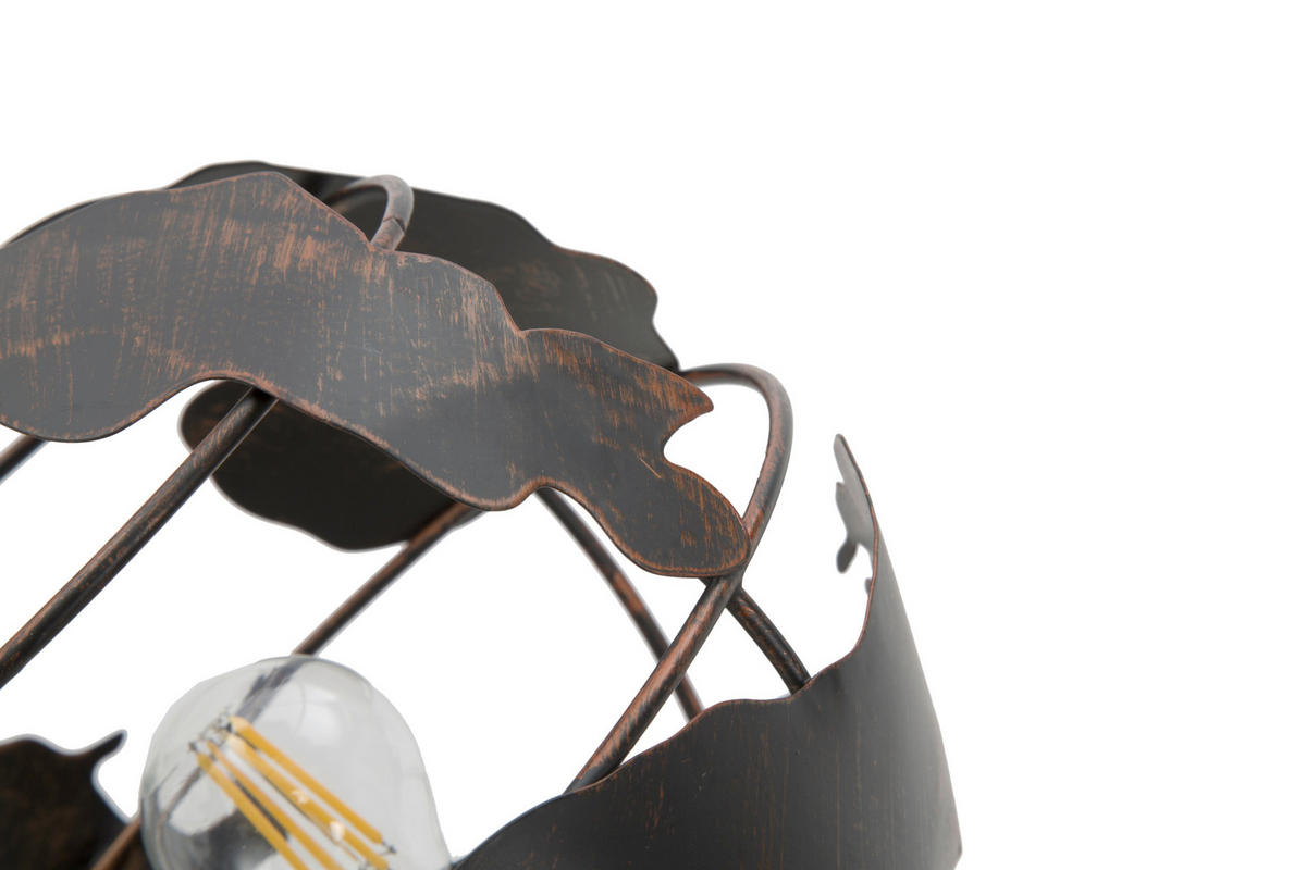 TISCHLEUCHTE 24/20/40 cm  - Schwarz, Trend, Metall (24/20/40cm) - Mauro Ferretti