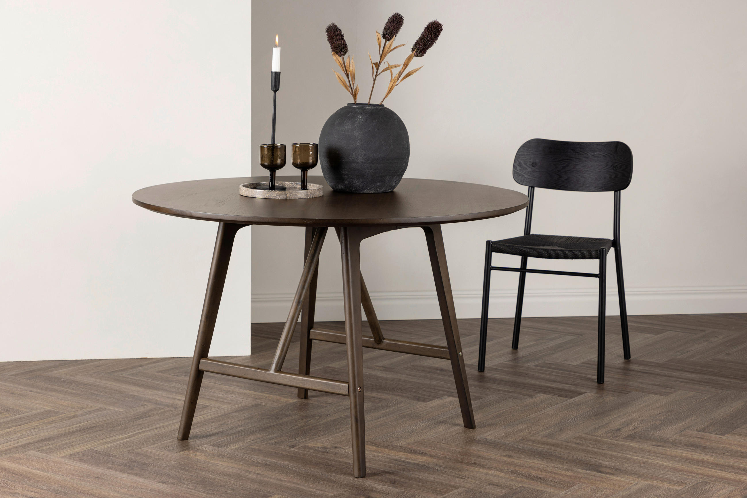 MATBORD i trä, trämaterial 100/100/75 cm   - mörkbrun, Design, trämaterial/trä (100/100/75cm) - Livetastic