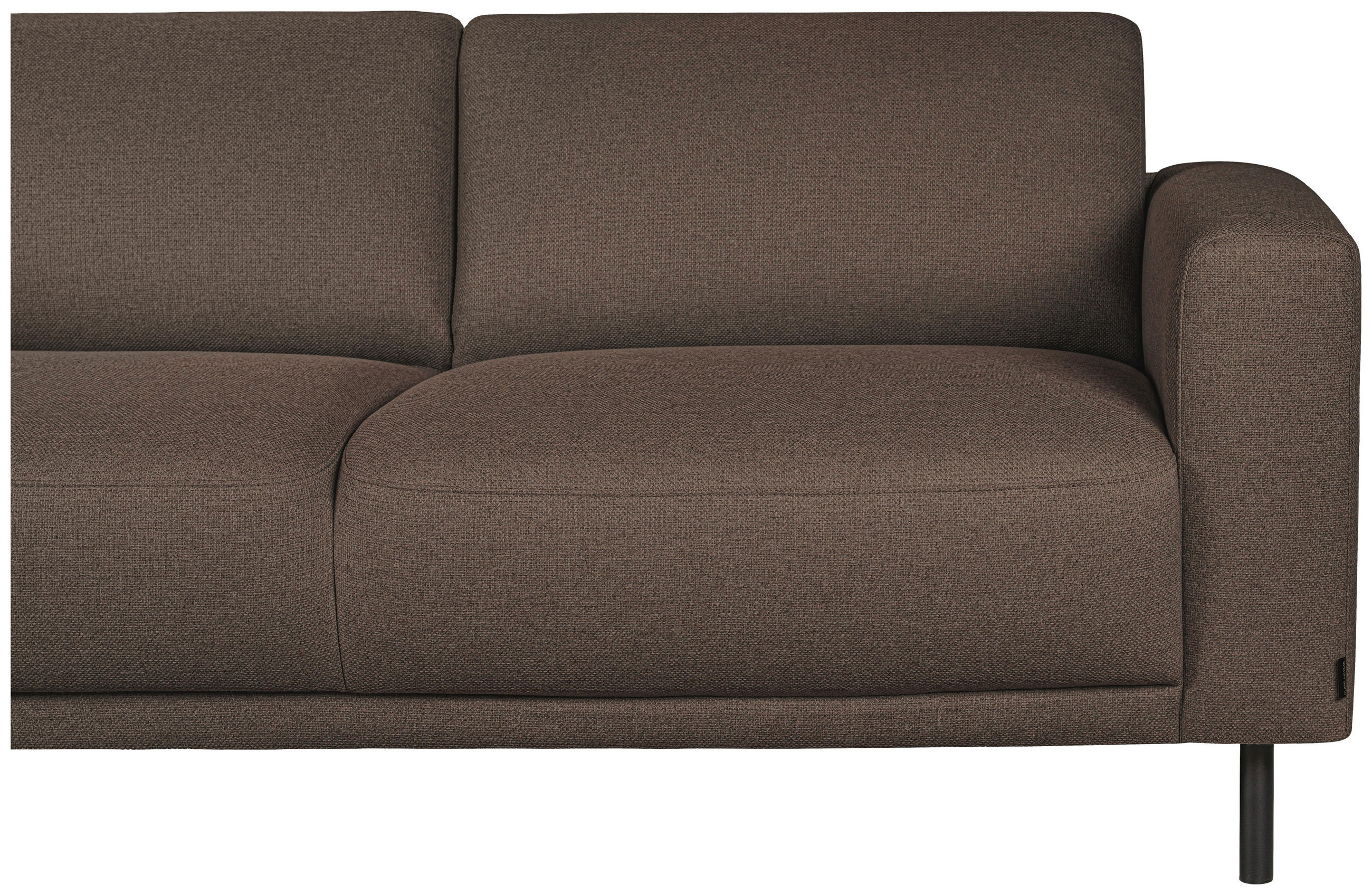 2,5-SITS SOFFA i brun, rostfärgad  - brun/svart, Design, metall/trä (183/78/90cm) - Pure Home Comfort