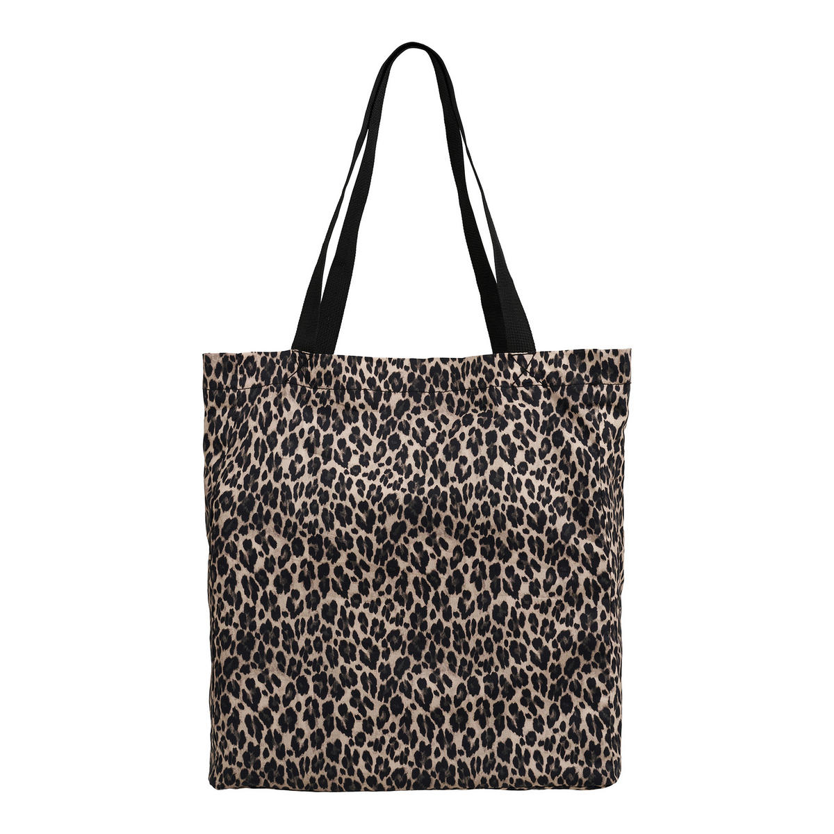 EINKAUFSTASCHE - Hellbraun/Schwarz, Basics, Textil (35/39/9,5cm)