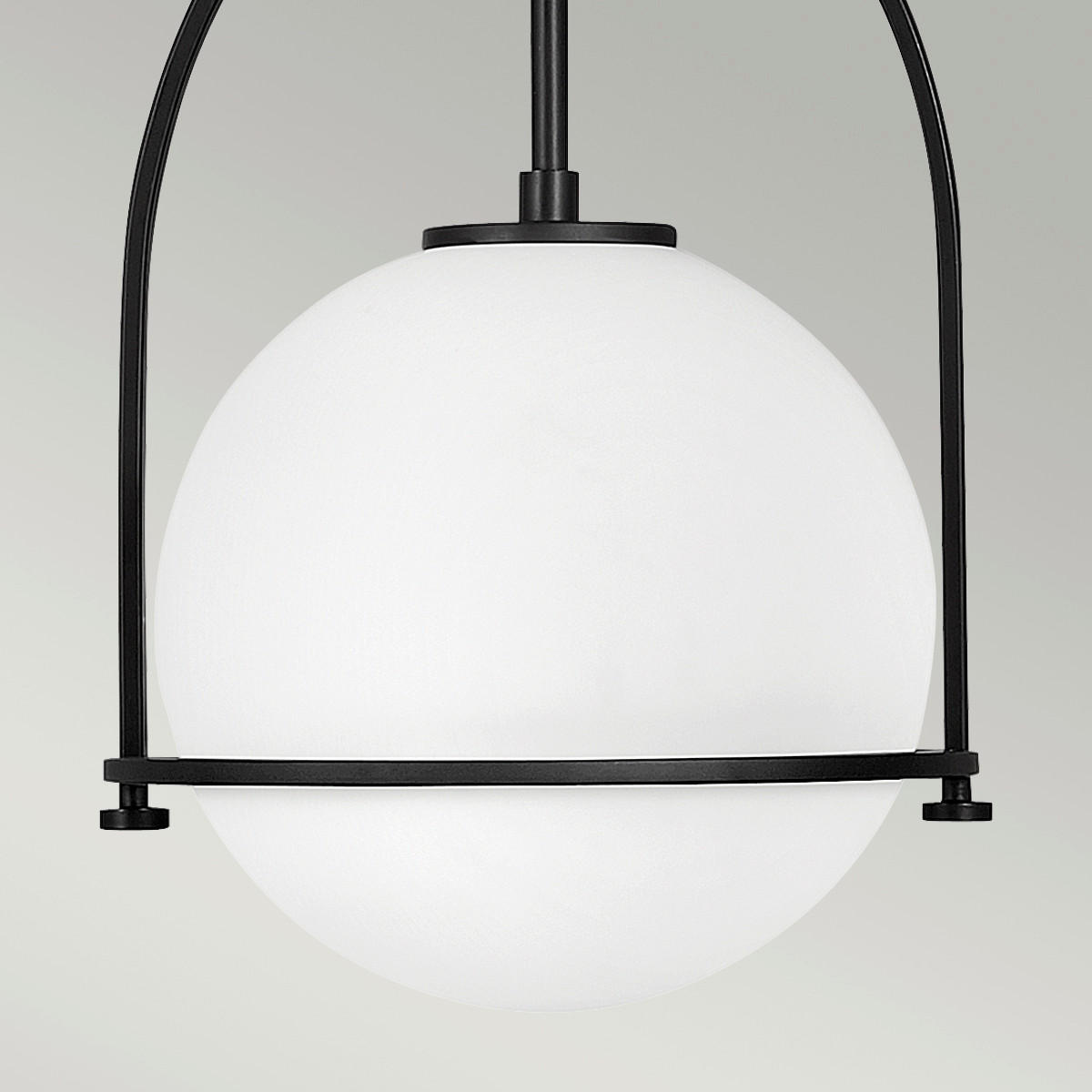 HÄNGELEUCHTE 28.9/50.3 cm    - Schwarz, Design, Glas/Metall (28.9/50.3cm) - Elstead Lighting