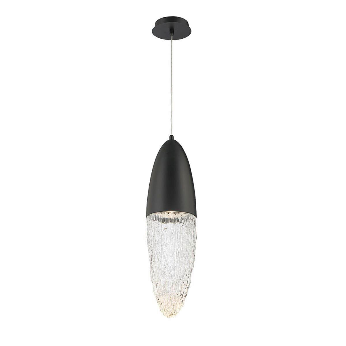 PENDELLEUCHTE  - Schwarz, KONVENTIONELL, Glas/Metall (61,5/16,5/70cm) - Elstead Lighting
