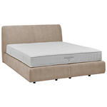 BOXSPRINGBETT 160/200 cm  in Beige  - Beige/Schwarz, Design, Kunststoff/Textil (160/200cm) - Johann Jakob