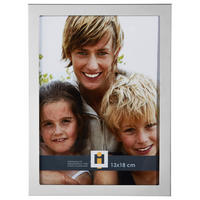 BILDERRAHMEN 13/18 cm  - Silberfarben, Basics, Glas/Metall (13/18cm)