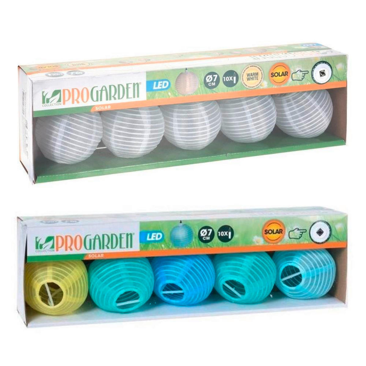 SVJETILJKA SOLARNA  - bijela/višebojno, Basics, plastika (450cm)