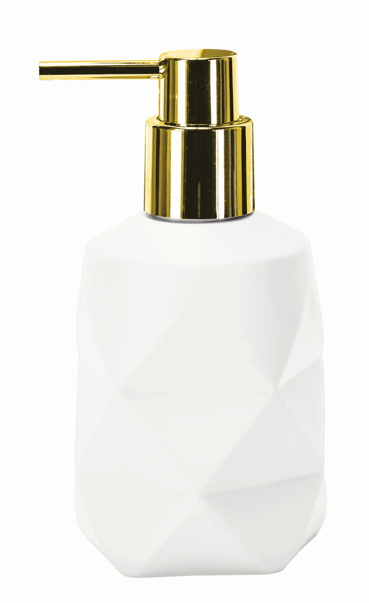 DOZATOR ZA TEČNI SAPUN  bela  kamen  - bela, Konvencionalno, kamen (8,0/17cm) - Kleine Wolke