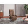 SESSEL in Flachgewebe Hellbraun  - Hellbraun/Schwarz, KONVENTIONELL, Textil/Metall (74/112/82cm) - Sit & More