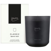LJUS I GLAS  - svart, Basics, glas/paraffin (9/9/11,5cm) - Ipuro