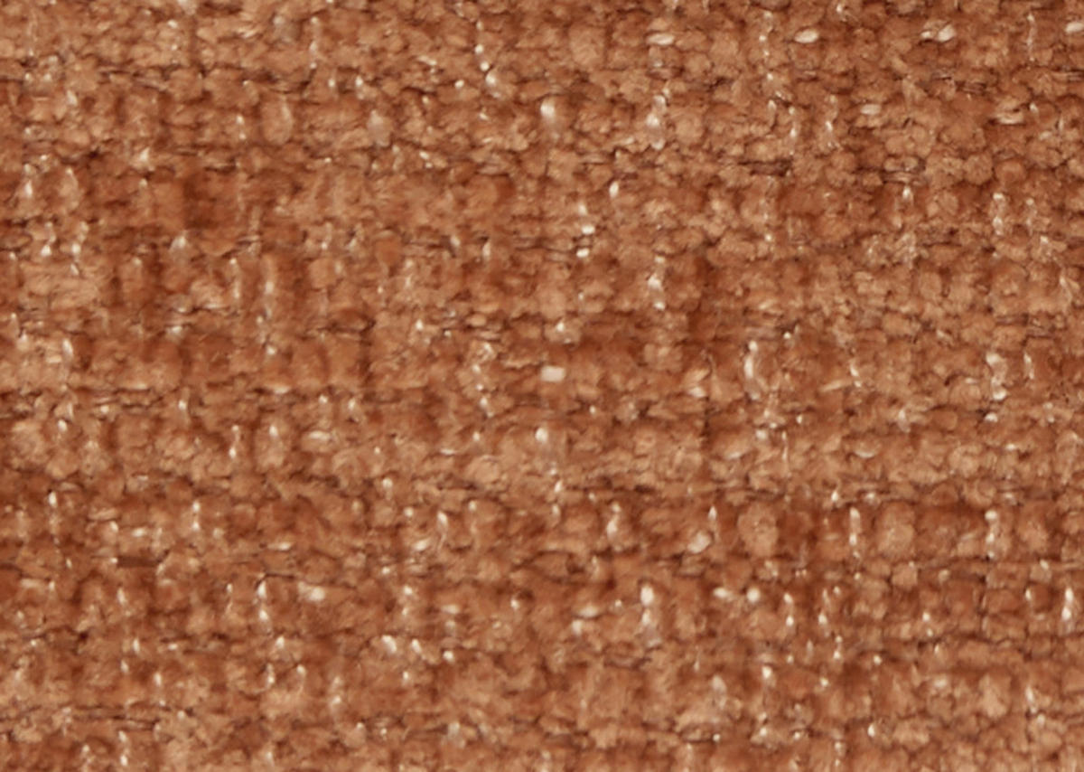 ECKSOFA in Chenille Rostfarben  280/170-195 cm  - Rostfarben/Schwarz, Design, Textil/Metall (280/170-195cm) - Dieter Knoll