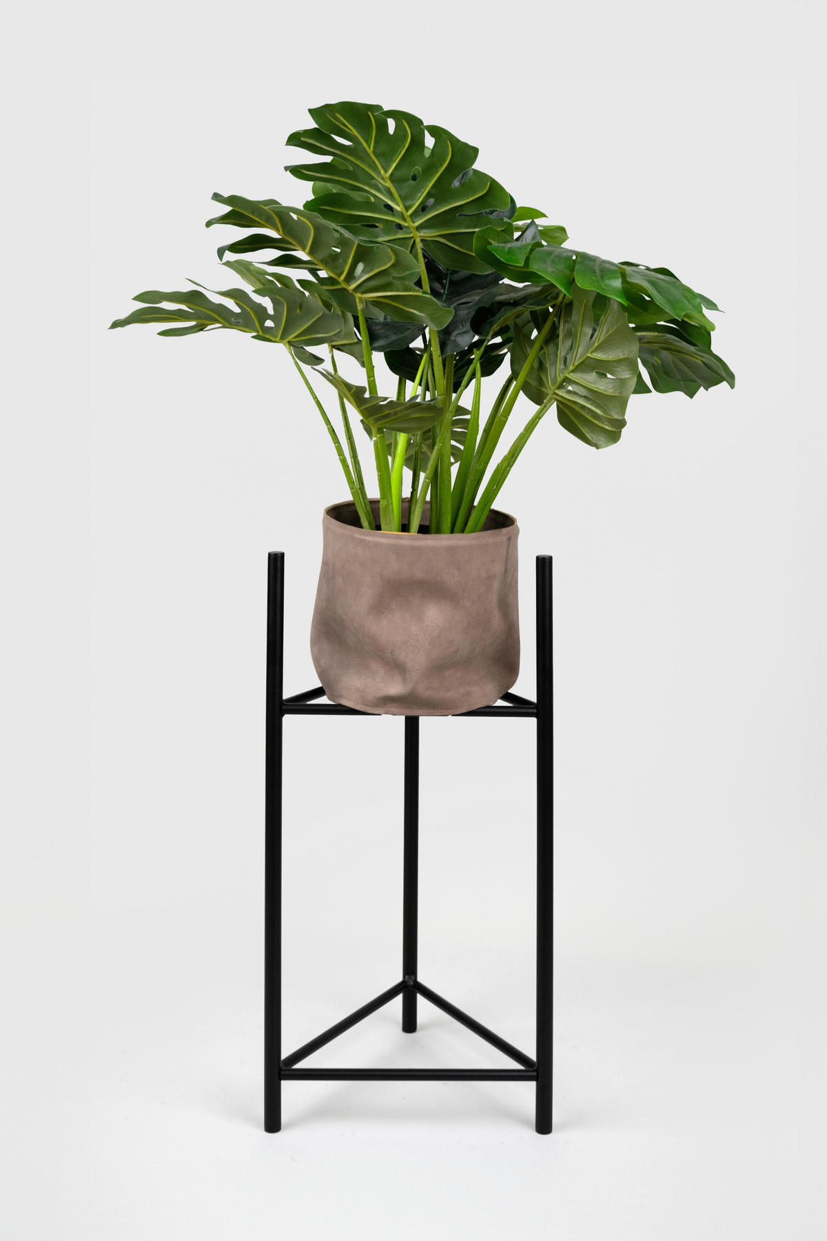 BLUMENSTÄNDER in Metall  - Schwarz, Basics, Metall (35/60/35cm)