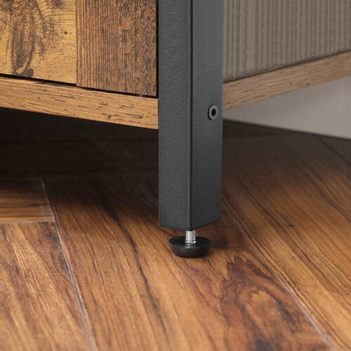AUFBEWAHRUNGSREGAL Braun, Schwarz  70/121,5/30 cm  - Schwarz/Braun, Trend, Holzwerkstoff/Metall (70/121,5/30cm) - Boxxx