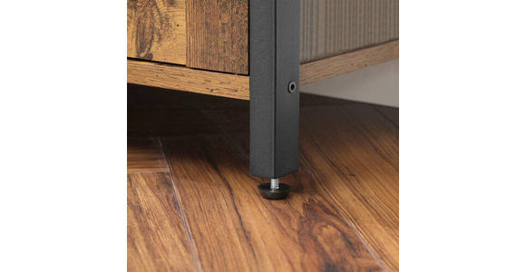 AUFBEWAHRUNGSREGAL - Schwarz/Braun, Trend, Holzwerkstoff/Metall (70/121,5/30cm) - Boxxx