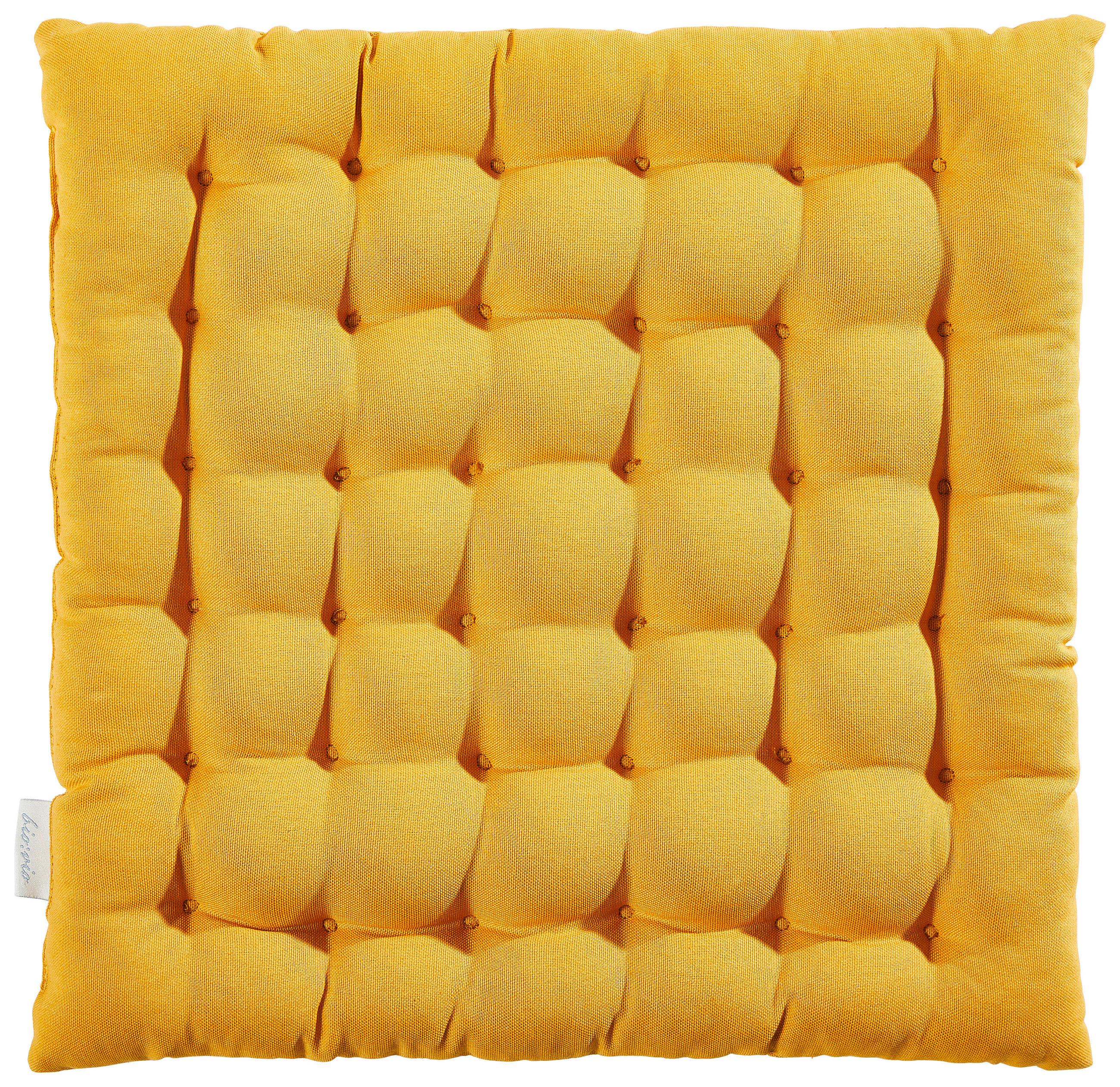SITZKISSEN 38/38/4 cm  - Goldfarben, Basics, Textil (38/38/4cm) - Bio:Vio