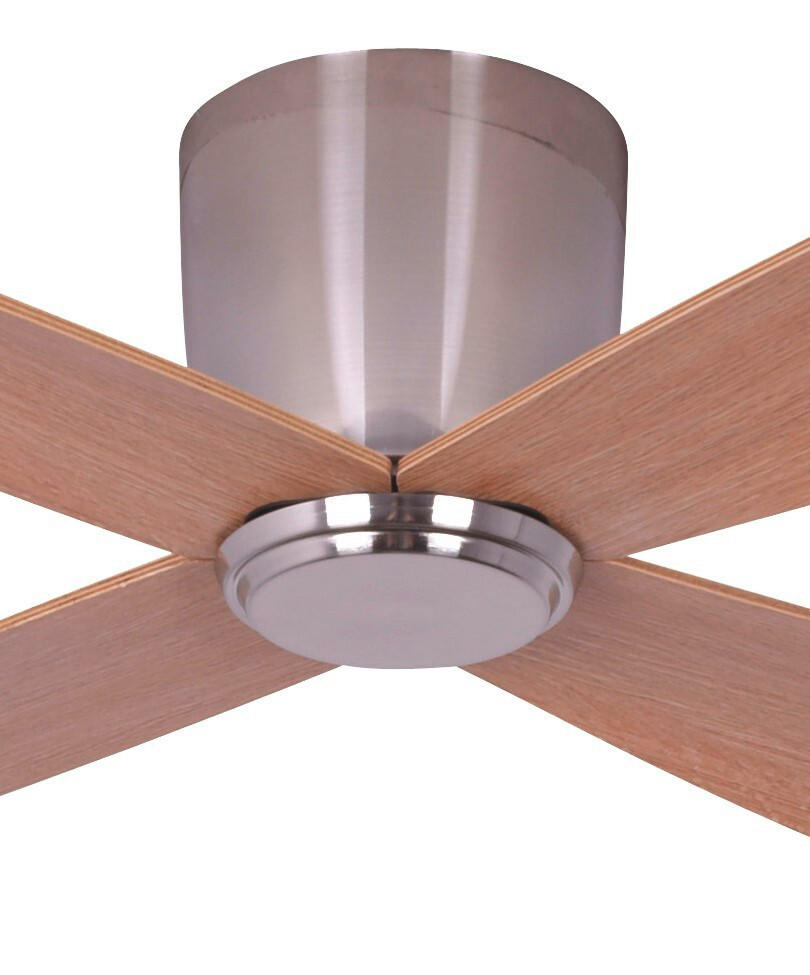 DECKENVENTILATOR  132/20 cm    - Chromfarben/Teakfarben, Design, Holzwerkstoff/Kunststoff (132/20cm) - P & B