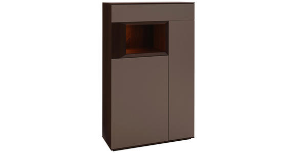 HIGHBOARD 90/145/37 cm - Titanfarben/Nussbaumfarben, Design, Holz/Holzwerkstoff (90/145/37cm) - Dieter Knoll