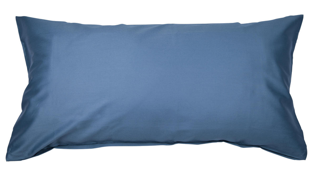 KOPFKISSENBEZUG Giacomo 40/80 cm  - Blau, Basics, Textil (40/80cm) - Janine