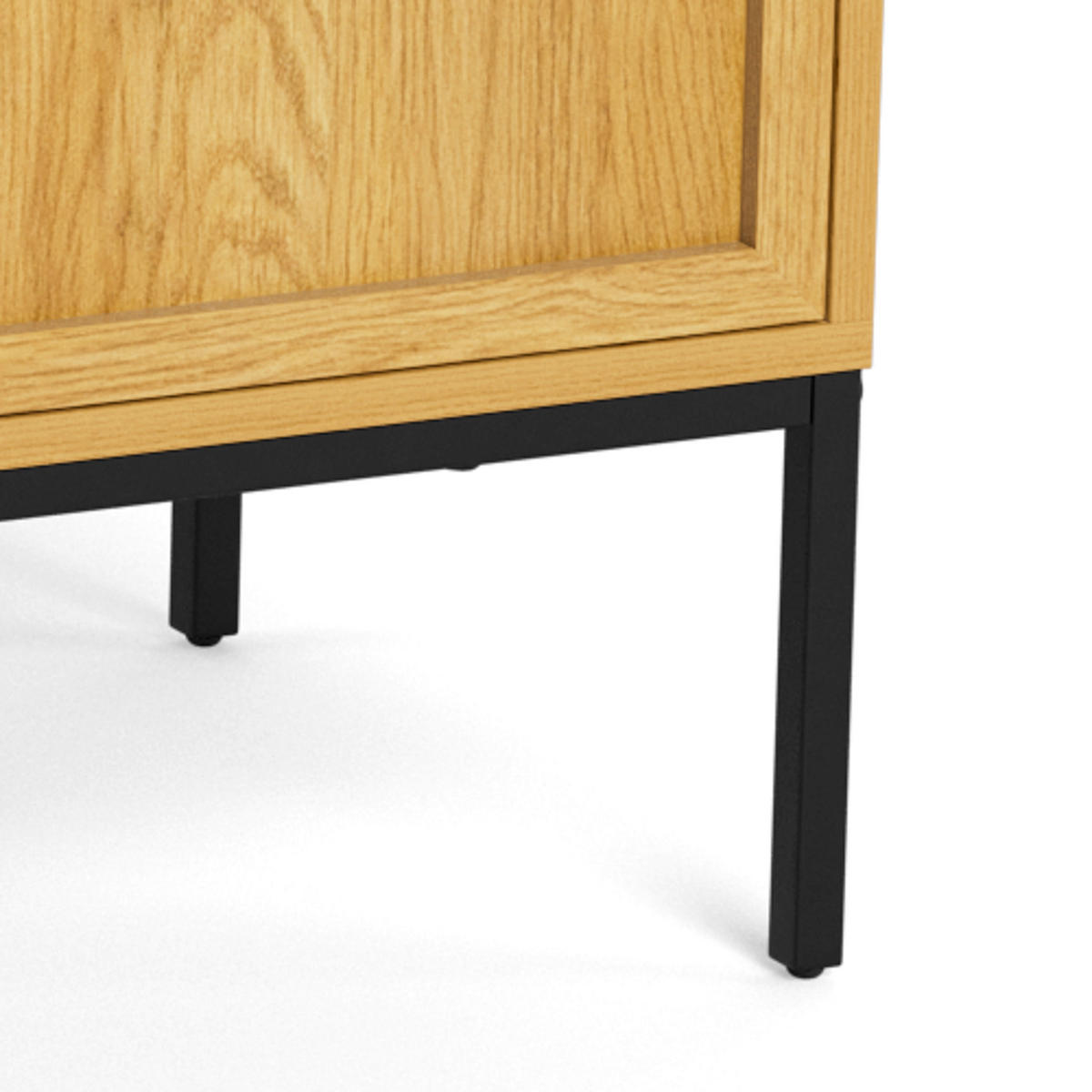 ANRICHTE PALMDALE, 158/80/40 cm,  - Wildeiche/Schwarz, Design, Holzwerkstoff/Metall (158/80/40cm) - MID.YOU