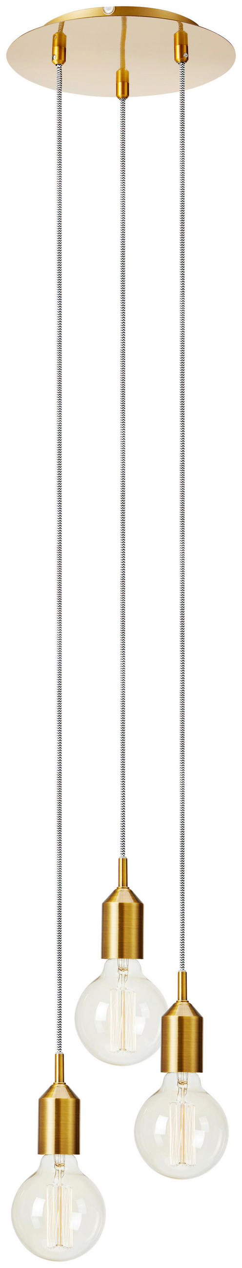 HÄNGELEUCHTE 25/152 cm  - Messingfarben, Basics, Metall (25/152cm) - Markslöjd