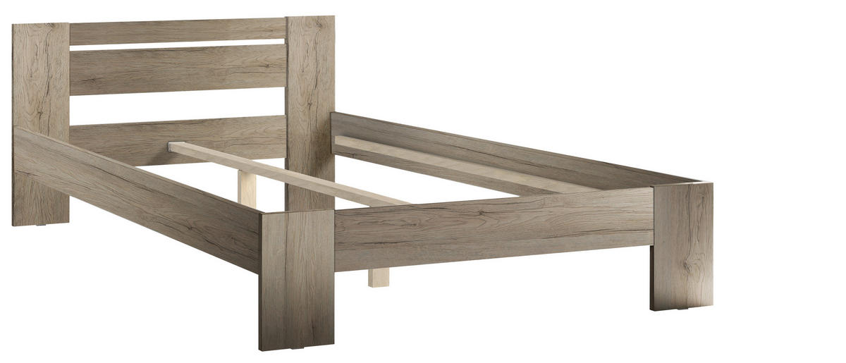 BETT 120/200 cm  in Eiche San Remo  - Eiche San Remo, KONVENTIONELL (120/200cm) - Boxxx