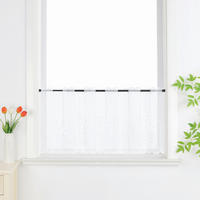 SCHEIBENGARDINE   120/60 cm   - Weiß Hochglanz, Basics, Textil (120/60cm)