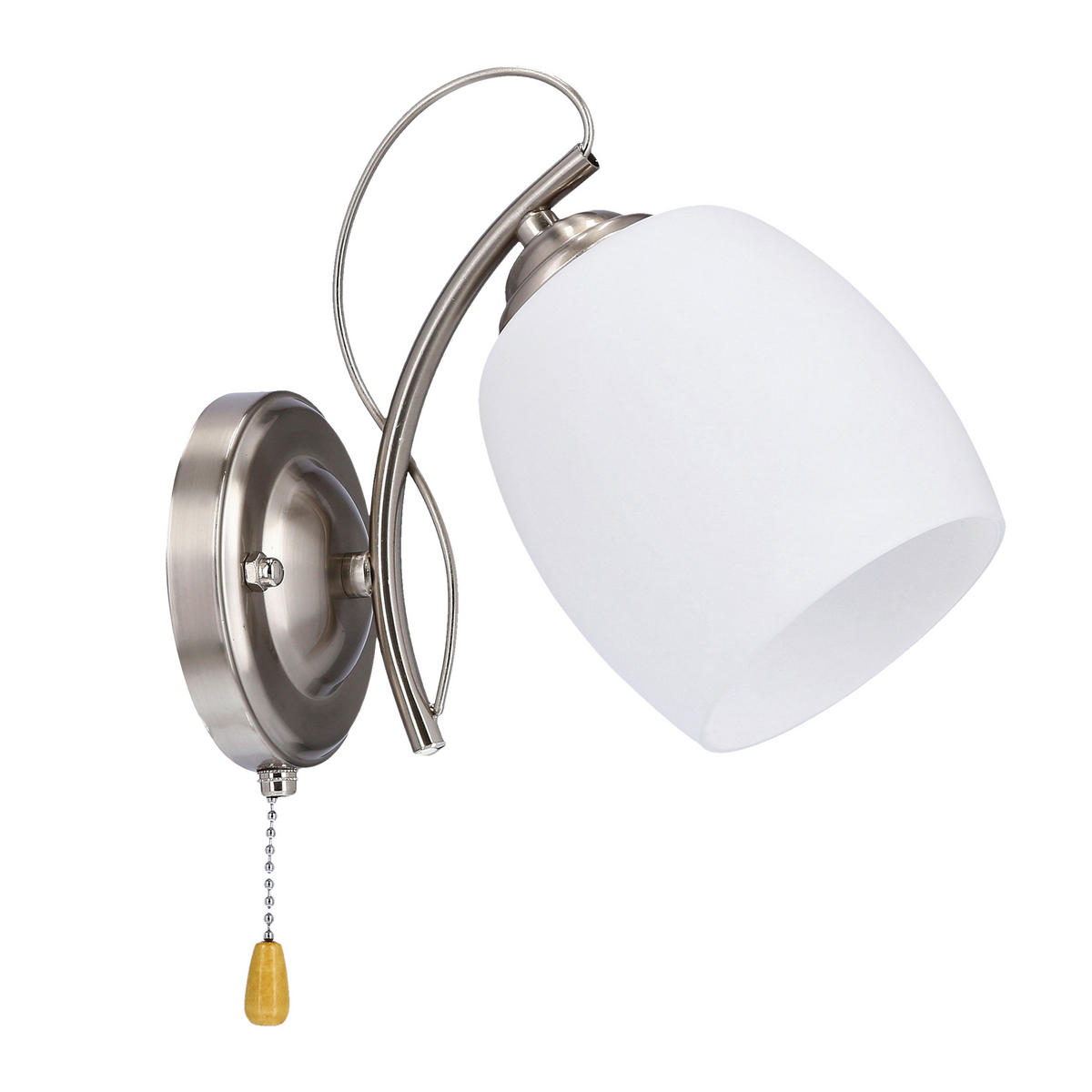 VÄGGLAMPA 19/22/12 cm   - vit/kromfärg, Klassisk, metall (19/22/12cm)