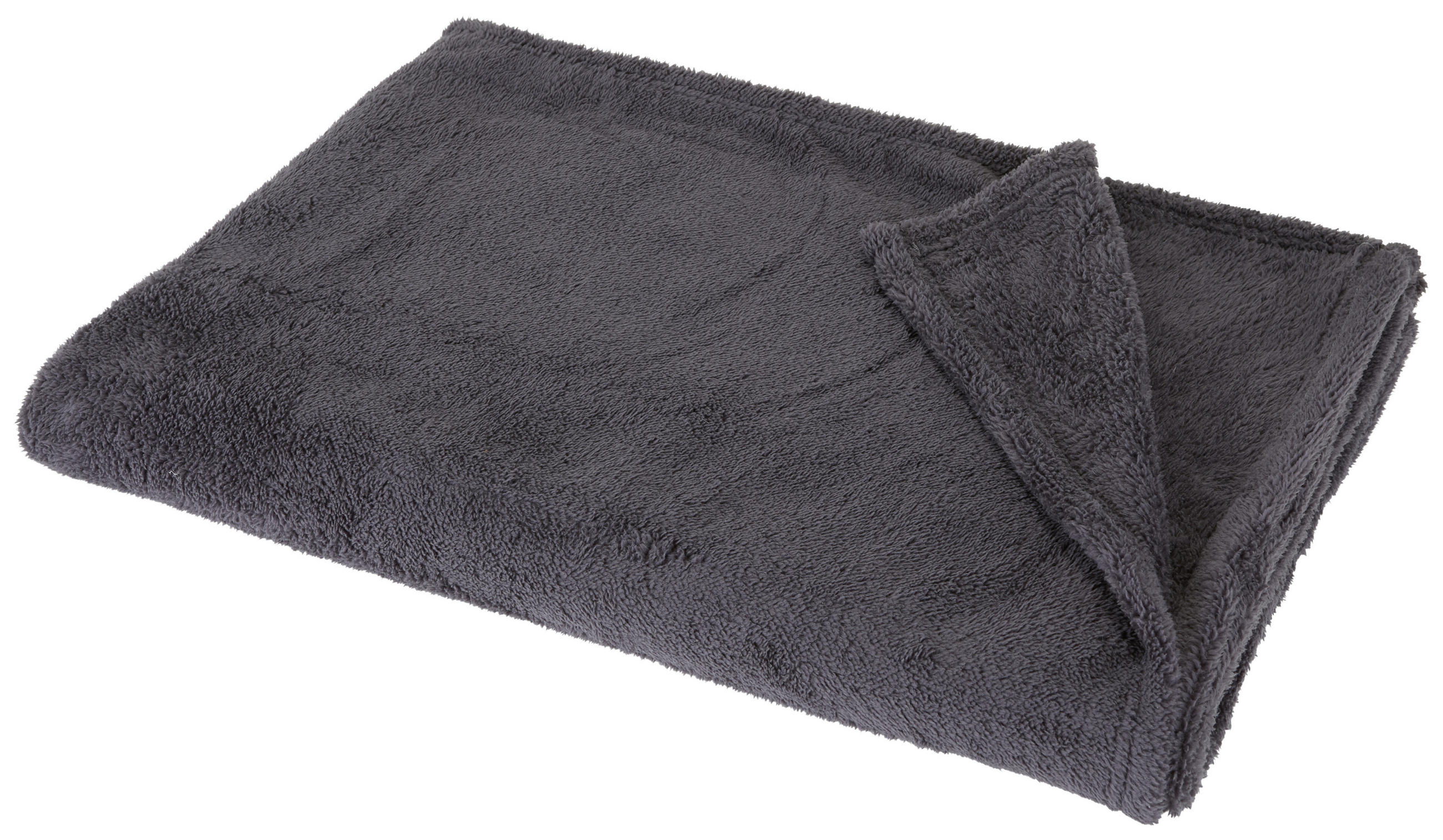 PĂTURĂ PUFOASĂ 130/170 cm  - gri, Basics, textil (130/170cm) - Boxxx